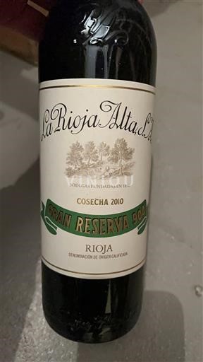 La Rioja rioja La Rioja Alta S.A Gran Reserva 904 2010