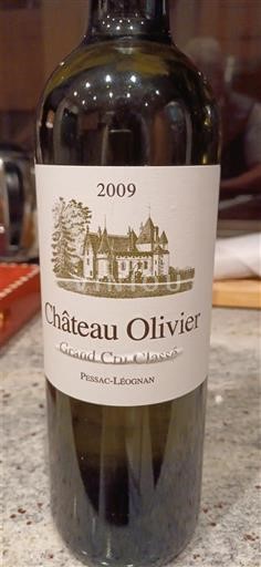 Bordeaux Pessac-Léognan Château Olivier 2009