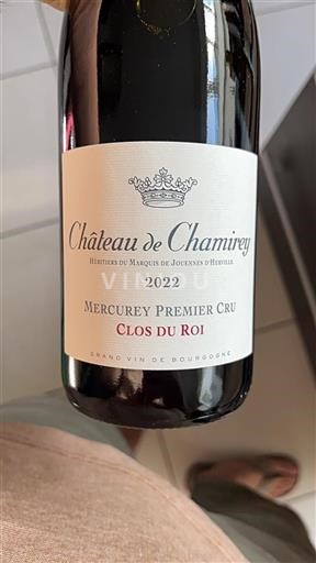 Borgogna Mercurey Premier Cru Château Chamirey Clos du Roi 2022