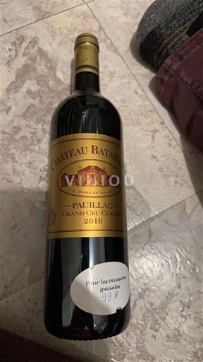 Bordéus Pauillac Grand Cru Château Batailley 2010
