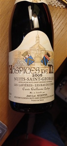 Bourgondië Nuits-saint-georges Hospices de Nuits Guillaume Labye 2005