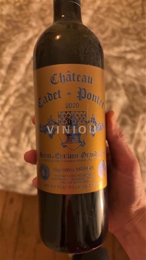 Bordeaux Saint-Émilion Grand Cru Grand Cru Château Cadet-Pontet 2020