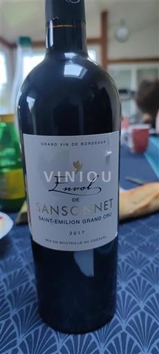Bordéus Saint-Émilion Grand Cru Grand Cru Sansonnet Envol de Sansonnet 2017