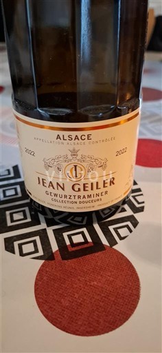 Alsacia Jean Geiler Gewurztraminer Collection Douceurs 2022