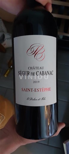Bordeaux Saint-Estèphe Château Ségur de Cabanac 2019