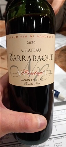 Bordeaux Canon-Fronsac Château Barrabaque Prestige 2020
