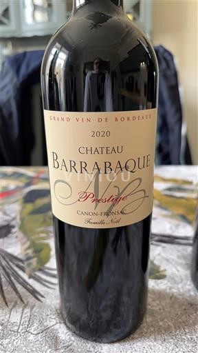 Бордо Канон-Фронсак Château Barrabaque Prestige 2020