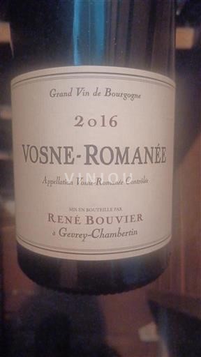 Borgoña Vosne-romanée René Bouvier 2016