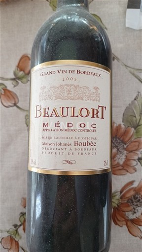 Bordeaux Médoc Beaulort 2005
