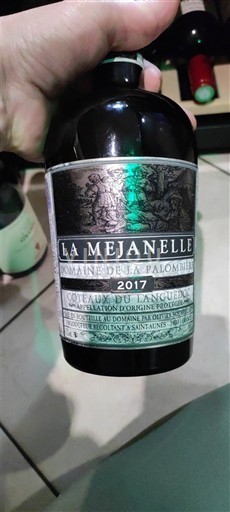 Languedoc Languedocsluttningarna Domaine La Palombière La Mejanelle 2017