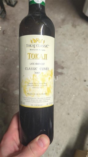 Tokaj No especificado Tokaji Classic Winery Classic Late Harvest 2005