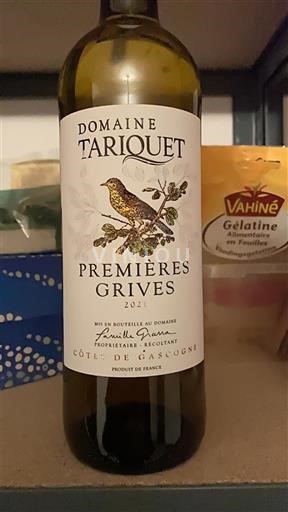 South West Côtes de Gascogne Domaine Tariquet Premières Grives 2021