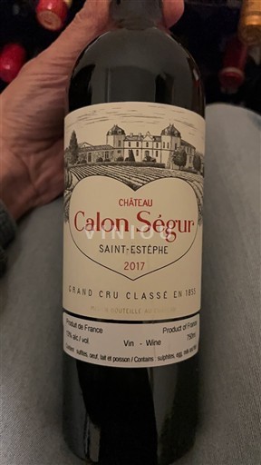 Bordeaux Saint-Estèphe Grand Cru Château Calon Ségur 2017
