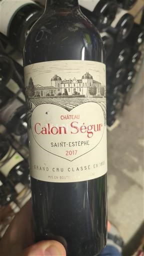 Bordeaux Saint-Estèphe Grand Cru Château Calon Ségur 2017