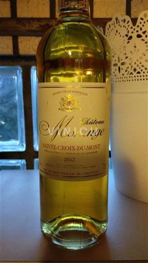 Burdeos Sainte-Croix-Du-Mont Château Moringe 2012