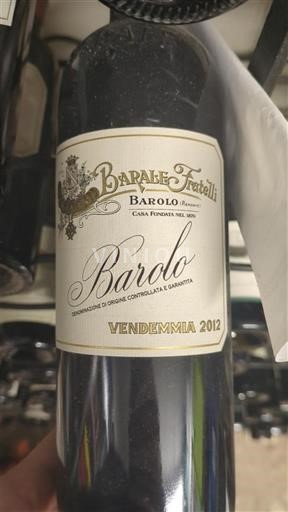 Piemont Barolo Barale Fratelli 2012