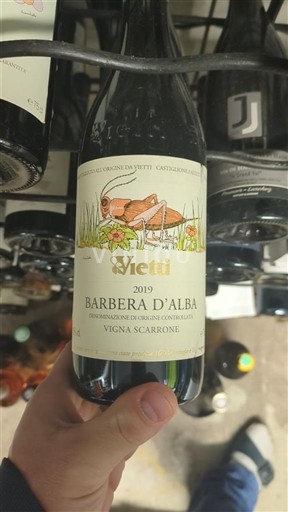Piedmont Wines Barbera d'Alba Vietti Vigna Scarrone 2019