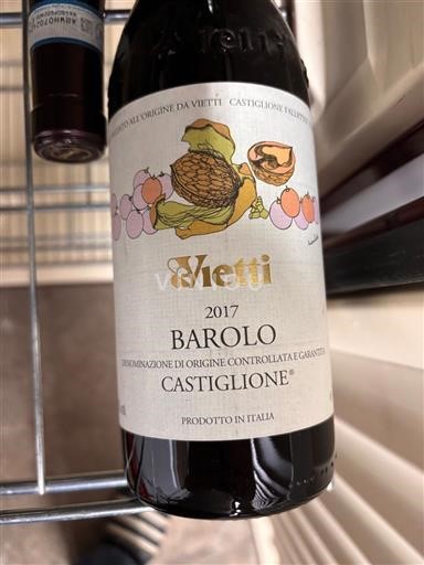 Piedmont Wines Barolo Vietti Castiglione 2017