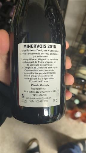 Languedoc Minervois Domaine EARL La Causse 2018