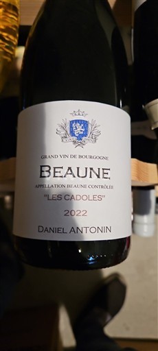 Bourgondië Beaune Daniel Antonin Les Cadoles 2022