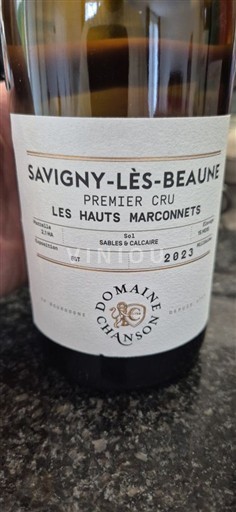 Burgundy Savigny-lès-Beaune Premier Cru Domaine Chanson Les Hauts Marconnets 2023