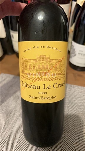 Bordeaux Saint-Estèphe Château Le Crock 2008