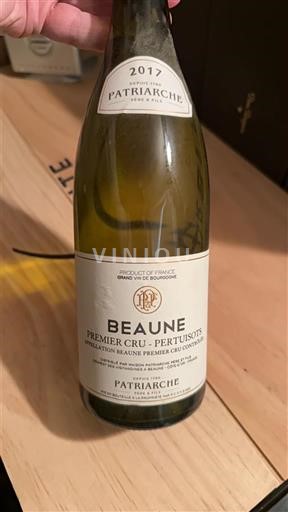 Burgundsko Beaune Premier Cru Patriarche Premier Cru - Pertuisots 2017