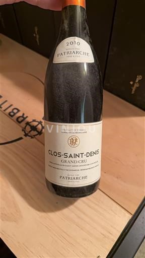 Borgogna Clos-saint-denis Grand Cru Patriarche 2010