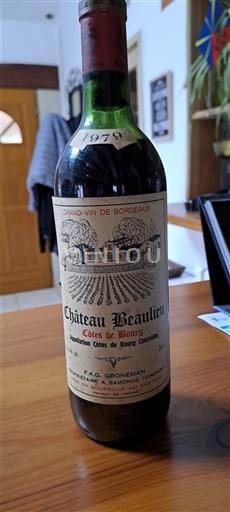 Bordeaux Côtes-de-bourg Château Beaulieu 1979