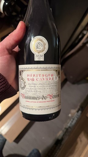 Rhônedalen Beaumes de Venise Cavaret Héritage 2020