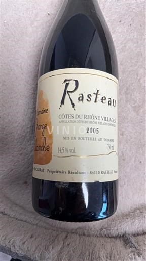 Rhône Valley Rasteau Domaine La Soumade Confiance 2005