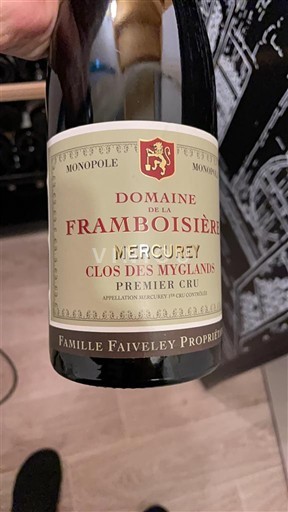 Bourgogne Mercurey Premier Cru Domaine La Framboisière Clos des Mygland 2011