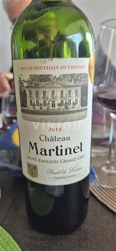 Bordeaux Saint-Émilion Grand Cru Grand Cru Château Martinet 2018