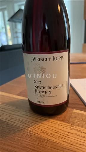 Baden Weingut Kopp 2002