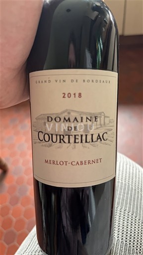 Bordeaux Domaine Courteillac Merlot-Cabernet 2018