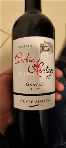 Bordeaux Graves Château Courbin Héritage Adrien 2022
