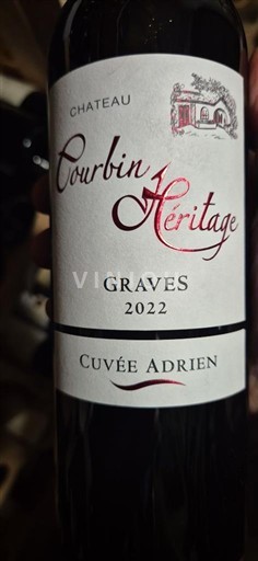 Burdeos Graves Château Courbin Héritage Adrien 2022