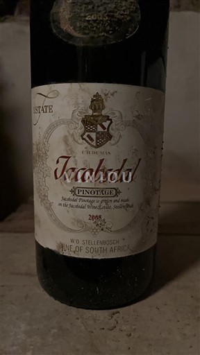 Kustområdet Stellenbosch Jacobsdal Pinotage 2005