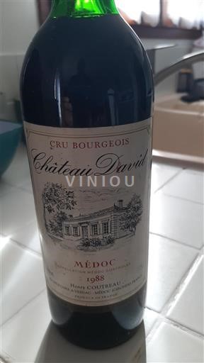 Bordeaux Médoc Cru Bourgeois Château David 1988