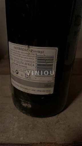 Kustområdet Stellenbosch Jacobsdal Pinotage Icke årgångsbetecknad