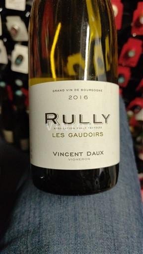 Bourgogne Rully Vincent Daux Les Gaudoirs 2016