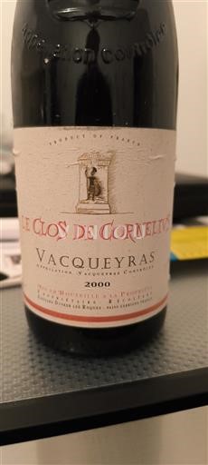 Rona dolina Vacqueyras Le Clos de Cornelius 2000