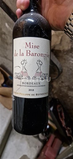 Bordeaux Baron Philippe de Rothschild Mise de la Baronnerie 2018