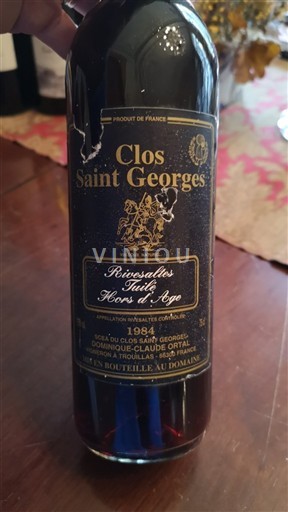 Roussillon Rivesaltes Clos Saint Georges Rivesaltes Tuilé Hors d’Âge 1984