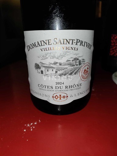 Рона долина Кот дю Рон Domaine Saint-Privat Vieilles Vignes 2024
