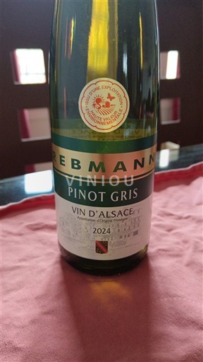 Alsace Pinot xám Rebmann 2024