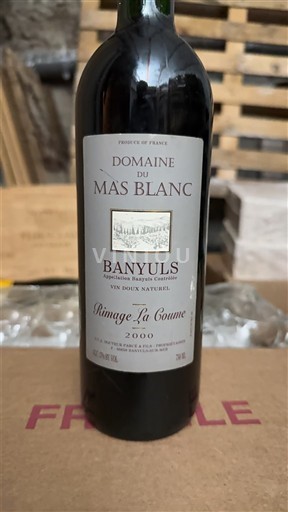 Roussillon Banyuls Domaine Mas Blanc Rimage La Coume 2000