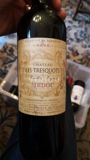 Bordeaux Médoc Château Les Tresquots Vieilles Vignes 2005