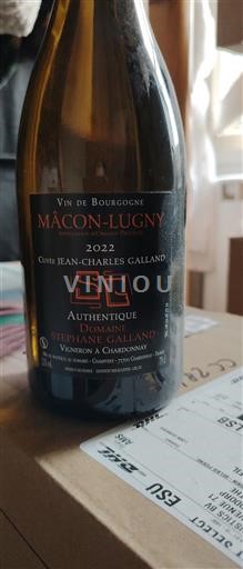 Burgundsko Mâcon a mâconské vesnice Domaine Stéphane Galland Jean-Charles Galland Authentique 2022