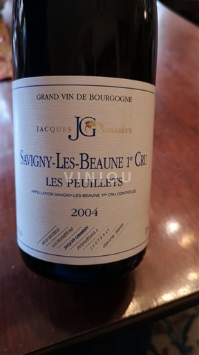 Borgogna Non specificato Premier Cru Jacques Girardin Les Peuillets 2004